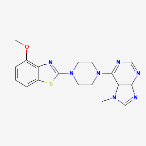 6-[4-(4-methoxy-1,3-benzothiazol-2-yl)piperazin-1-yl]-7-methyl-7H-purine