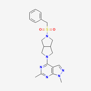 1,6-dimethyl-4-{5-phenylmethanesulfonyl-octahydropyrrolo[3,4-c]pyrrol-2-yl}-1H-pyrazolo[3,4-d]pyrimidine
