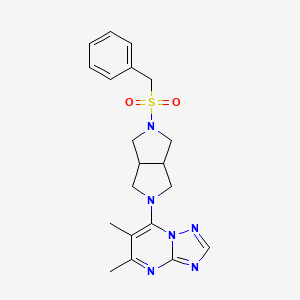 5,6-dimethyl-7-{5-phenylmethanesulfonyl-octahydropyrrolo[3,4-c]pyrrol-2-yl}-[1,2,4]triazolo[1,5-a]pyrimidine