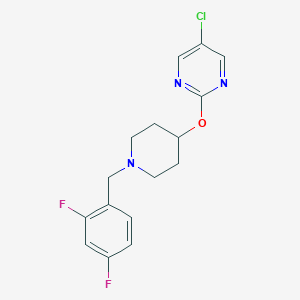 5-chloro-2-({1-[(2,4-difluorophenyl)methyl]piperidin-4-yl}oxy)pyrimidine
