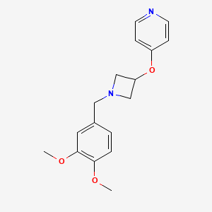4-({1-[(3,4-dimethoxyphenyl)methyl]azetidin-3-yl}oxy)pyridine