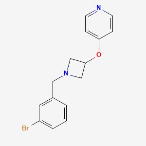 4-({1-[(3-bromophenyl)methyl]azetidin-3-yl}oxy)pyridine