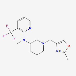 N-methyl-N-{1-[(2-methyl-1,3-oxazol-4-yl)methyl]piperidin-3-yl}-3-(trifluoromethyl)pyridin-2-amine