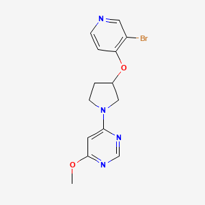 4-{3-[(3-bromopyridin-4-yl)oxy]pyrrolidin-1-yl}-6-methoxypyrimidine