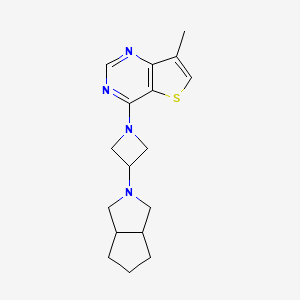 1-{7-methylthieno[3,2-d]pyrimidin-4-yl}-3-{octahydrocyclopenta[c]pyrrol-2-yl}azetidine