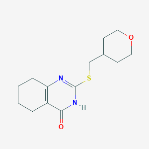 2-{[(oxan-4-yl)methyl]sulfanyl}-3,4,5,6,7,8-hexahydroquinazolin-4-one