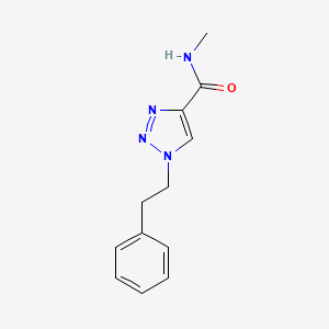 molecular formula C12H14N4O B6454082 N-methyl-1-(2-phenylethyl)-1H-1,2,3-triazole-4-carboxamide CAS No. 2549044-91-7