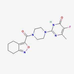 5-fluoro-6-methyl-2-[4-(4,5,6,7-tetrahydro-2,1-benzoxazole-3-carbonyl)piperazin-1-yl]-3,4-dihydropyrimidin-4-one