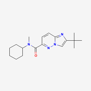 2-tert-butyl-N-cyclohexyl-N-methylimidazo[1,2-b]pyridazine-6-carboxamide