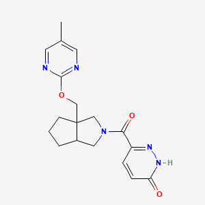 6-(3a-{[(5-methylpyrimidin-2-yl)oxy]methyl}-octahydrocyclopenta[c]pyrrole-2-carbonyl)-2,3-dihydropyridazin-3-one
