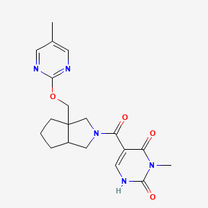 5-(3a-{[(5-methylpyrimidin-2-yl)oxy]methyl}-octahydrocyclopenta[c]pyrrole-2-carbonyl)-3-methyl-1,2,3,4-tetrahydropyrimidine-2,4-dione