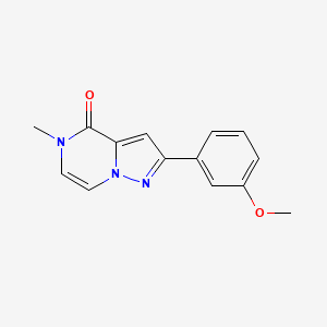 2-(3-methoxyphenyl)-5-methyl-4H,5H-pyrazolo[1,5-a]pyrazin-4-one