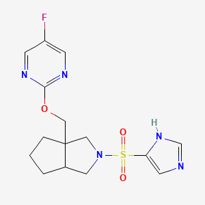5-fluoro-2-{[2-(1H-imidazole-4-sulfonyl)-octahydrocyclopenta[c]pyrrol-3a-yl]methoxy}pyrimidine