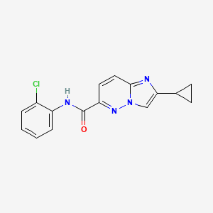 B6454545 N-(2-chlorophenyl)-2-cyclopropylimidazo[1,2-b]pyridazine-6-carboxamide CAS No. 2549051-52-5