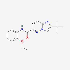 molecular formula C19H22N4O2 B6454670 2-tert-butyl-N-(2-ethoxyphenyl)imidazo[1,2-b]pyridazine-6-carboxamide CAS No. 2549042-95-5