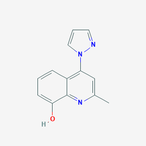 8-Hydroxy-2-methyl-4-(1H-pyrazol-1-yl)quinoline