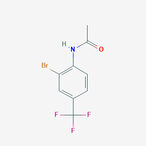 molecular formula C9H7BrF3NO B064549 4-Acetamido-3-bromobenzotrifluoride CAS No. 175135-49-6