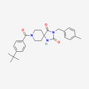 molecular formula C26H31N3O3 B6455004 8-(4-tert-butylbenzoyl)-3-[(4-methylphenyl)methyl]-1,3,8-triazaspiro[4.5]decane-2,4-dione CAS No. 2549023-79-0