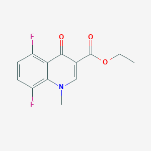 molecular formula C13H11F2NO3 B6455189 ethyl 5,8-difluoro-1-methyl-4-oxo-1,4-dihydroquinoline-3-carboxylate CAS No. 2549020-40-6