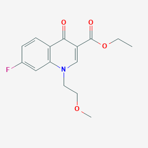 molecular formula C15H16FNO4 B6455236 ethyl 7-fluoro-1-(2-methoxyethyl)-4-oxo-1,4-dihydroquinoline-3-carboxylate CAS No. 2549041-34-9