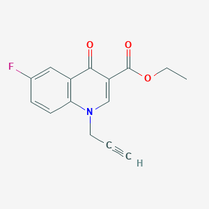 molecular formula C15H12FNO3 B6455252 ethyl 6-fluoro-4-oxo-1-(prop-2-yn-1-yl)-1,4-dihydroquinoline-3-carboxylate CAS No. 2549039-90-7