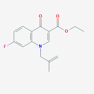 molecular formula C16H16FNO3 B6455293 ethyl 7-fluoro-1-(2-methylprop-2-en-1-yl)-4-oxo-1,4-dihydroquinoline-3-carboxylate CAS No. 2548975-66-0