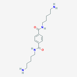 molecular formula C18H30N4O2 B6455324 N1,N4-bis(5-aminopentyl)benzene-1,4-dicarboxamide CAS No. 2548999-16-0