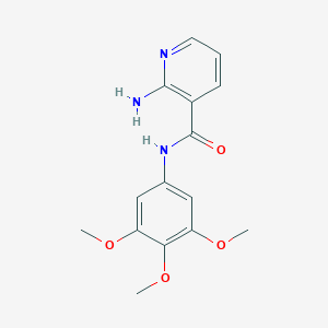 molecular formula C15H17N3O4 B6455344 2-amino-N-(3,4,5-trimethoxyphenyl)pyridine-3-carboxamide CAS No. 2326813-38-9