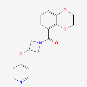 4-{[1-(2,3-dihydro-1,4-benzodioxine-5-carbonyl)azetidin-3-yl]oxy}pyridine