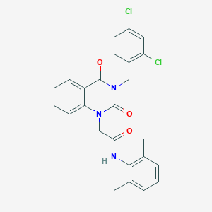 2-{3-[(2,4-dichlorophenyl)methyl]-2,4-dioxo-1,2,3,4-tetrahydroquinazolin-1-yl}-N-(2,6-dimethylphenyl)acetamide