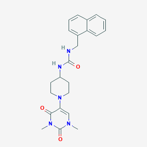 3-[1-(1,3-dimethyl-2,4-dioxo-1,2,3,4-tetrahydropyrimidin-5-yl)piperidin-4-yl]-1-[(naphthalen-1-yl)methyl]urea