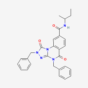 2,4-dibenzyl-N-(butan-2-yl)-1,5-dioxo-1H,2H,4H,5H-[1,2,4]triazolo[4,3-a]quinazoline-8-carboxamide