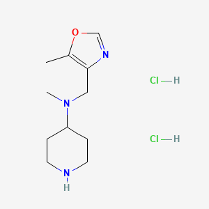 N-methyl-N-[(5-methyl-1,3-oxazol-4-yl)methyl]piperidin-4-amine dihydrochloride