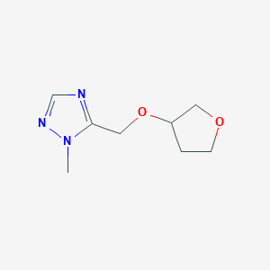 molecular formula C8H13N3O2 B6456525 1-methyl-5-[(oxolan-3-yloxy)methyl]-1H-1,2,4-triazole CAS No. 2549012-42-0