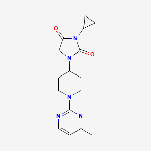 3-cyclopropyl-1-[1-(4-methylpyrimidin-2-yl)piperidin-4-yl]imidazolidine-2,4-dione