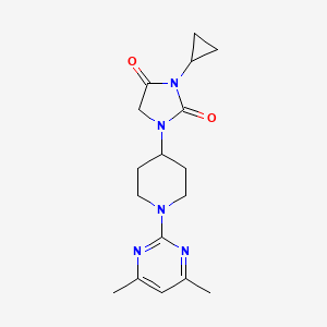 3-cyclopropyl-1-[1-(4,6-dimethylpyrimidin-2-yl)piperidin-4-yl]imidazolidine-2,4-dione
