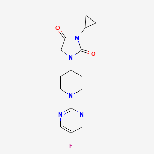 3-cyclopropyl-1-[1-(5-fluoropyrimidin-2-yl)piperidin-4-yl]imidazolidine-2,4-dione