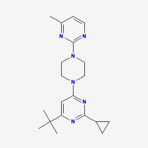 4-tert-butyl-2-cyclopropyl-6-[4-(4-methylpyrimidin-2-yl)piperazin-1-yl]pyrimidine