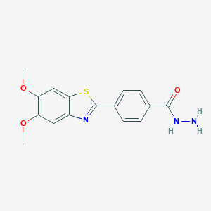 4-(5,6-Dimethoxybenzothiazol-2-YL)benzoic acid hydrazide