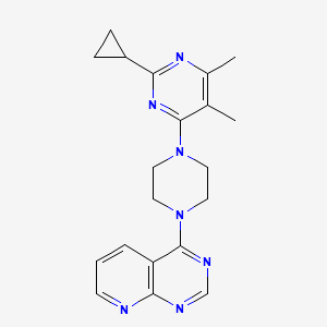 2-cyclopropyl-4,5-dimethyl-6-(4-{pyrido[2,3-d]pyrimidin-4-yl}piperazin-1-yl)pyrimidine