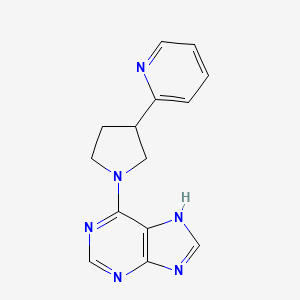 6-[3-(pyridin-2-yl)pyrrolidin-1-yl]-9H-purine