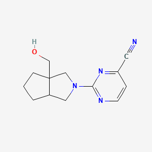 2-[3a-(hydroxymethyl)-octahydrocyclopenta[c]pyrrol-2-yl]pyrimidine-4-carbonitrile