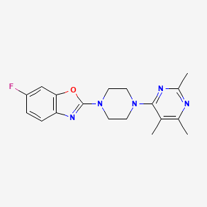 6-fluoro-2-[4-(2,5,6-trimethylpyrimidin-4-yl)piperazin-1-yl]-1,3-benzoxazole