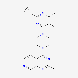2-cyclopropyl-4,5-dimethyl-6-(4-{2-methylpyrido[3,4-d]pyrimidin-4-yl}piperazin-1-yl)pyrimidine