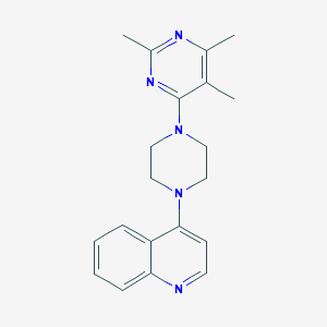 4-[4-(2,5,6-trimethylpyrimidin-4-yl)piperazin-1-yl]quinoline