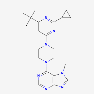 6-[4-(6-tert-butyl-2-cyclopropylpyrimidin-4-yl)piperazin-1-yl]-7-methyl-7H-purine