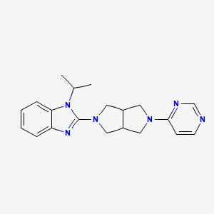 1-(propan-2-yl)-2-[5-(pyrimidin-4-yl)-octahydropyrrolo[3,4-c]pyrrol-2-yl]-1H-1,3-benzodiazole
