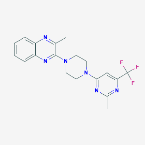 2-methyl-3-{4-[2-methyl-6-(trifluoromethyl)pyrimidin-4-yl]piperazin-1-yl}quinoxaline