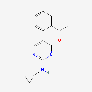 1-{2-[2-(cyclopropylamino)pyrimidin-5-yl]phenyl}ethan-1-one