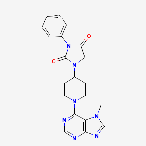 1-[1-(7-methyl-7H-purin-6-yl)piperidin-4-yl]-3-phenylimidazolidine-2,4-dione